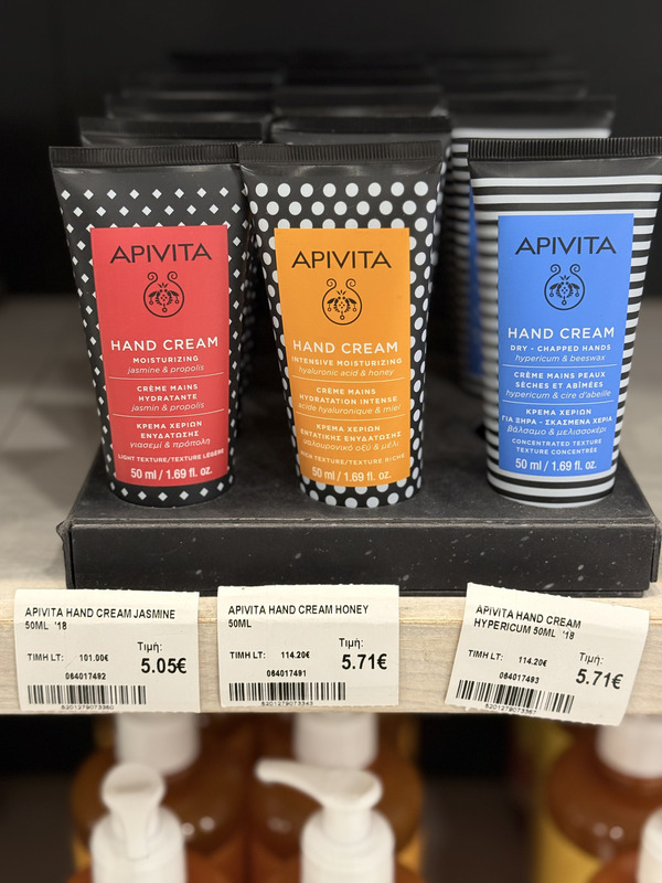 Apivita hand creams x