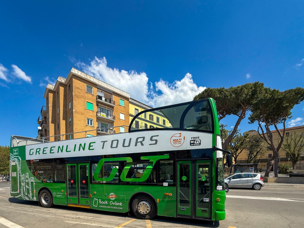 Green Line Tours offers hop-on hop-off panoramic bus tours in Rome