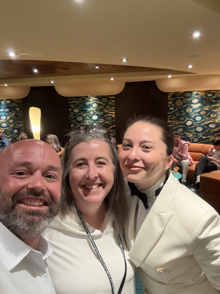 White Party time on the ship