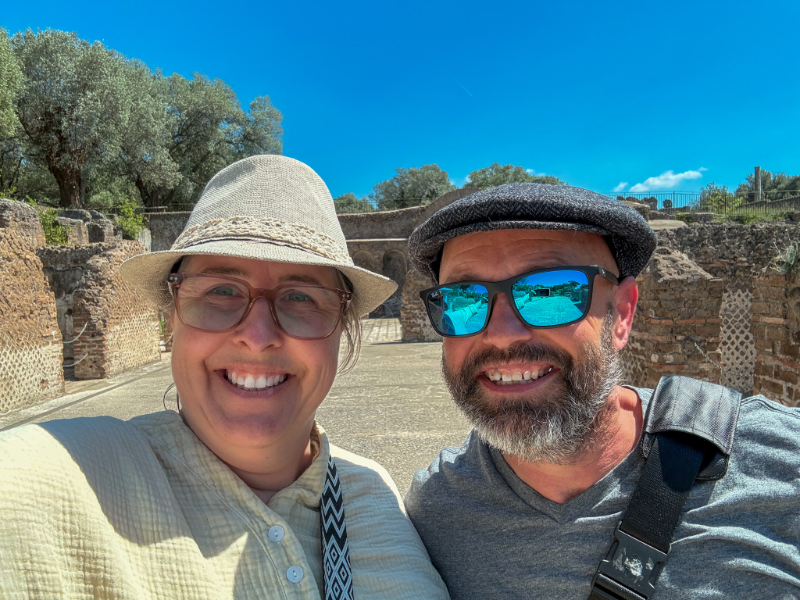 Daniel and Melissa at the site