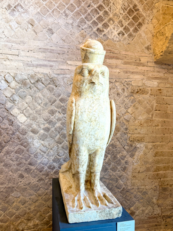 Falcon god Horus, historically representing the Egyptian sky god Villa Adriana x