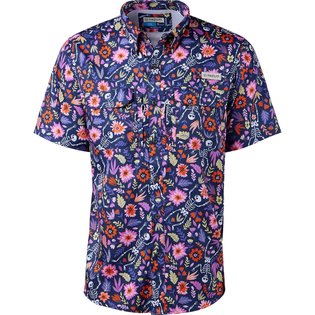 Magellan Outdoors Men's Mexico Print Fishing Shirt