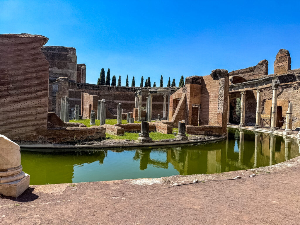 Maritime Theater at Villa Adriana during our 5 days in Rome