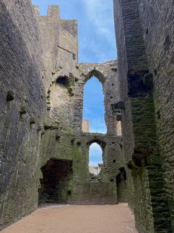 Caerphilly Castle in South Wales