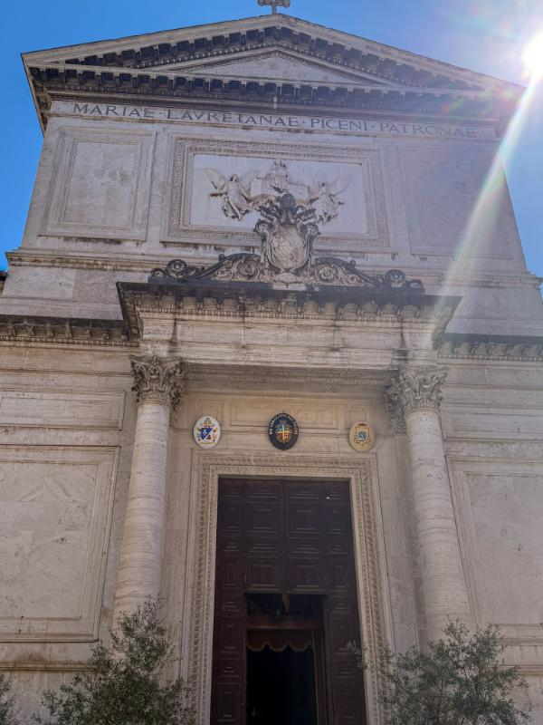 exterior of the San Salvatore in Lauro church in Rome, Italy