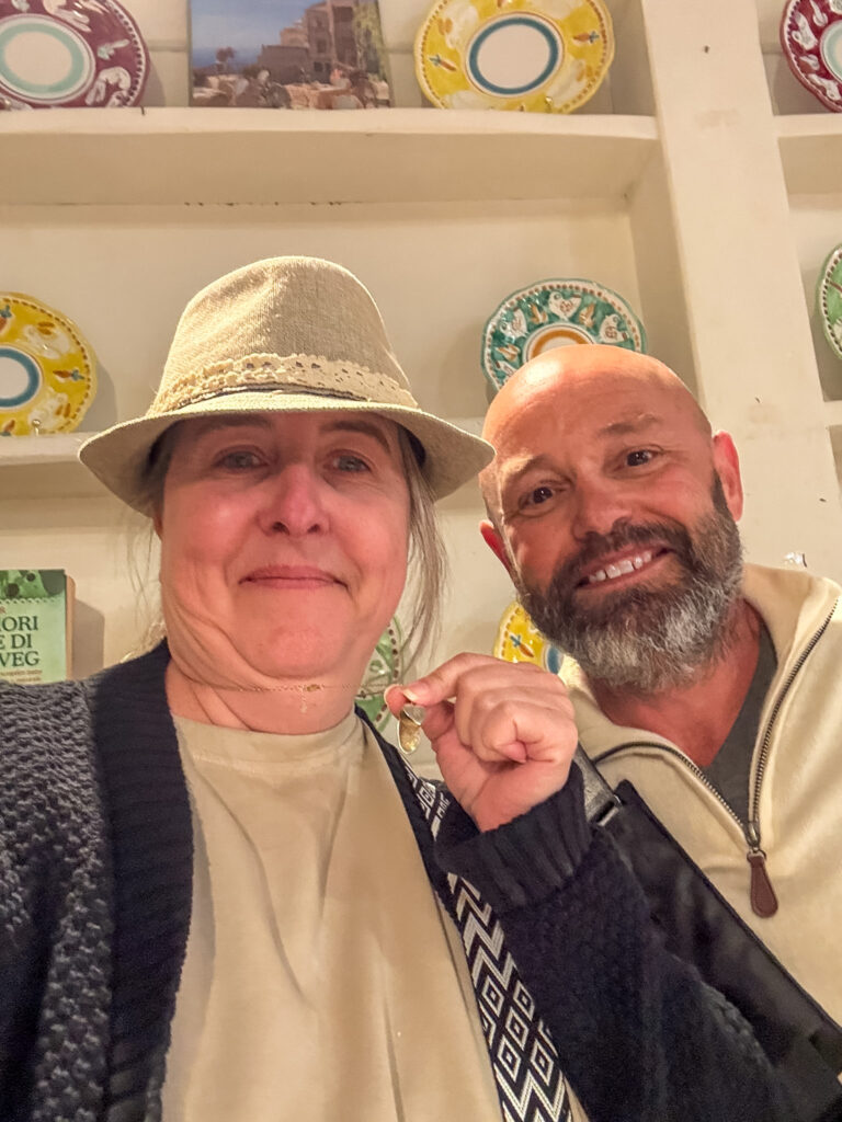 Melissa and Daniel at Cooking Class in Florence