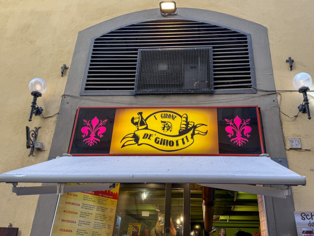 I' Girone De' Ghiotti sign