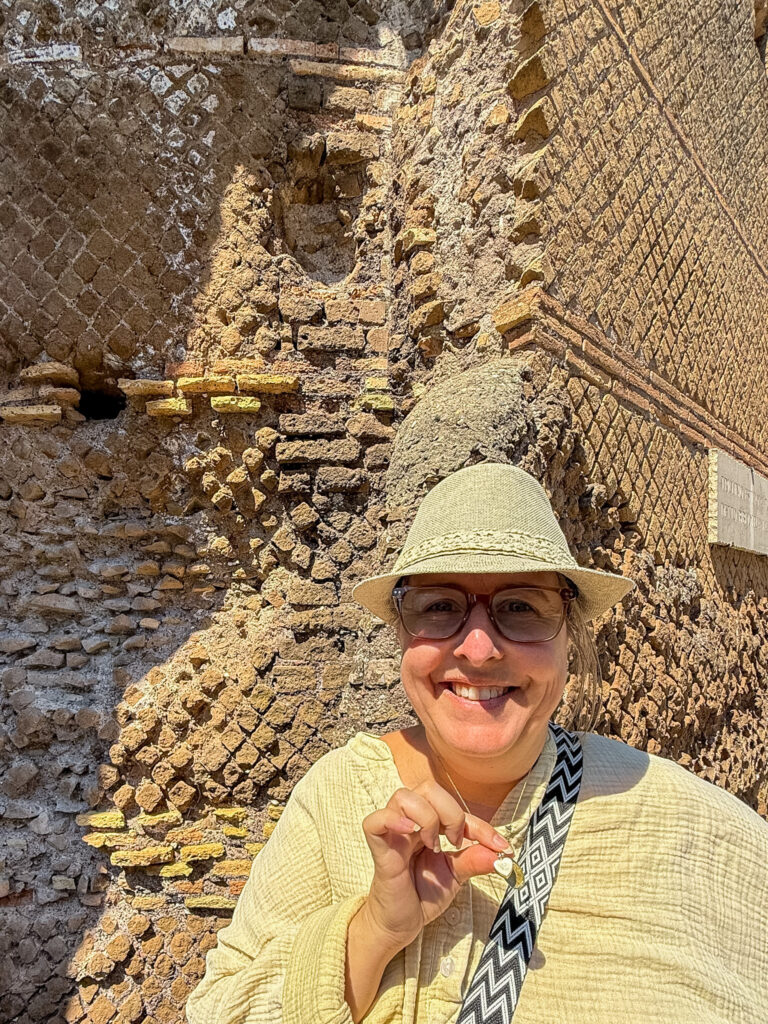 Melissa at Villa Adriana during our 5 days in Rome