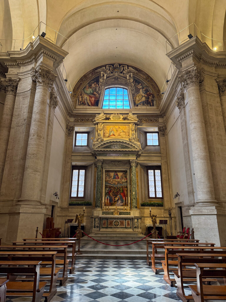 Sforza Chapel located inside the Basilica of Santa Maria Maggiore in Rome.