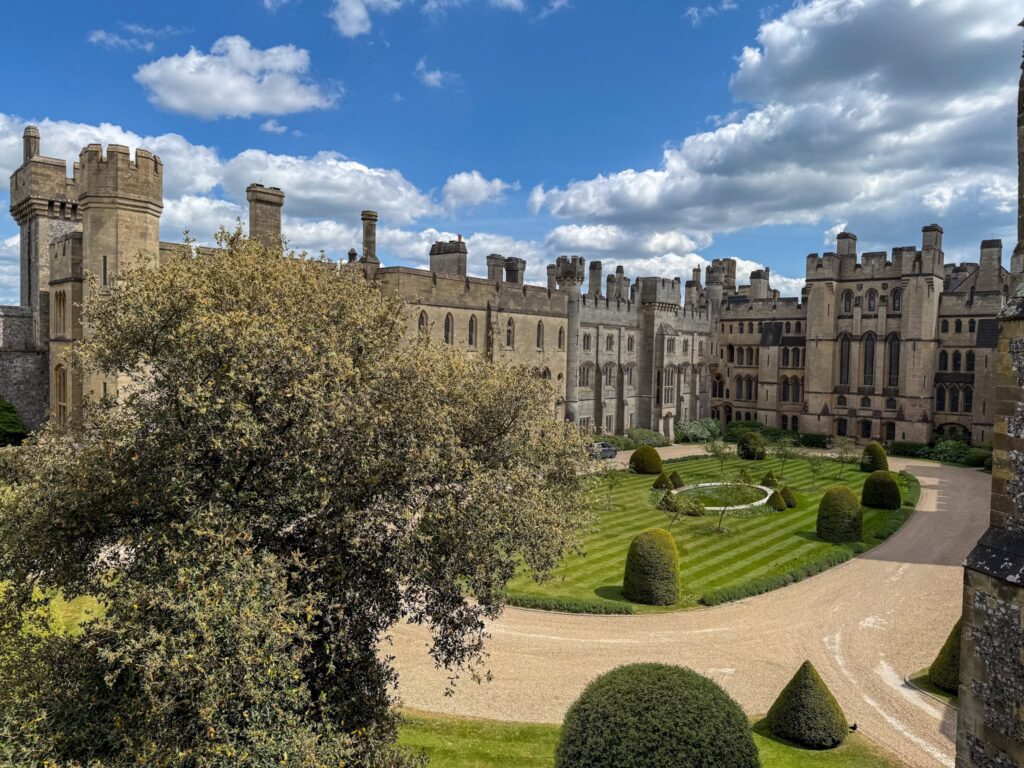 Broad view of Arundel Castle