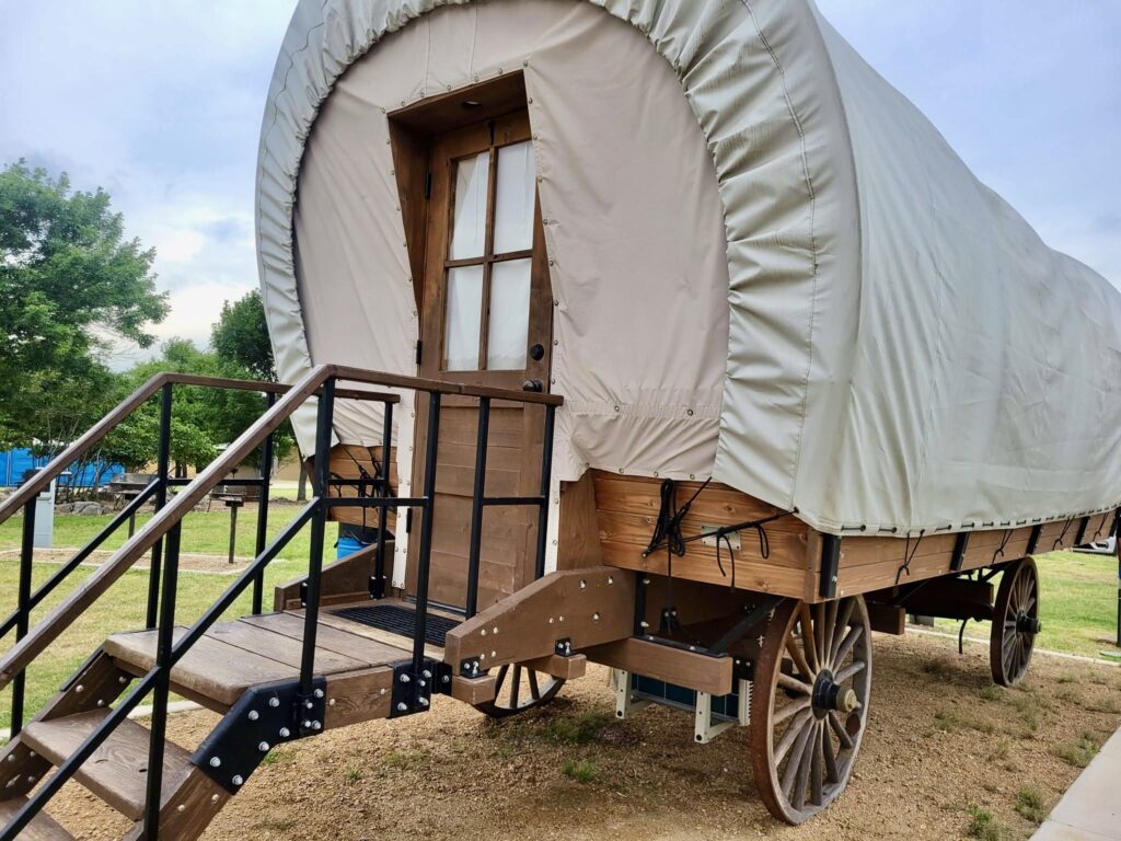 Covered Wagons at Turner Falls