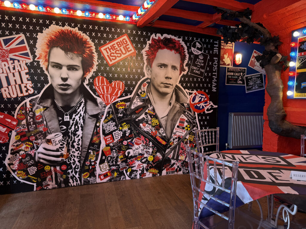 Punk Rock Imagery at the LG Cafe