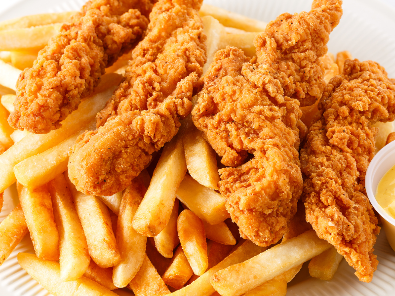 UCO Cheap Eats Chicken and Fries
