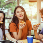 Cheap Eats Eating Pizza