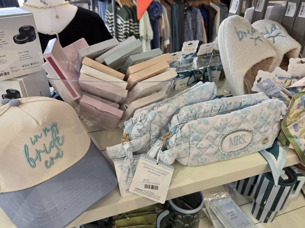 Mix Mercantile Bridal Gifts Display