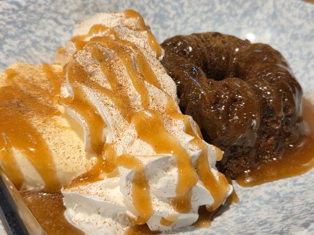 Mini Butter Toffee Bundt Cake with Ice Cream at Fat Bullys during