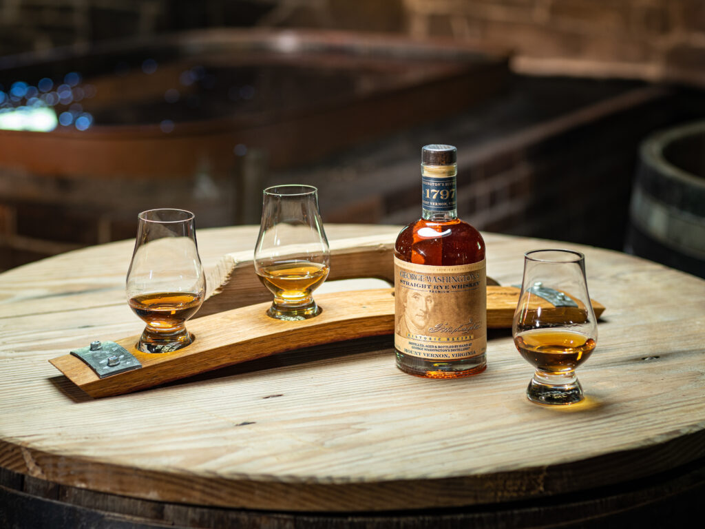 Photo Courtesy of Mount Vernon Ladies’ Association George Washington Straight Rye Whiskey tastings
